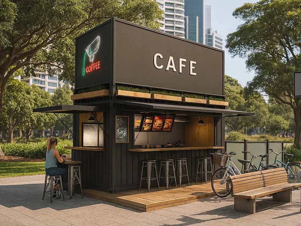 Cafe, Kiosk & Retail Pods exterior
